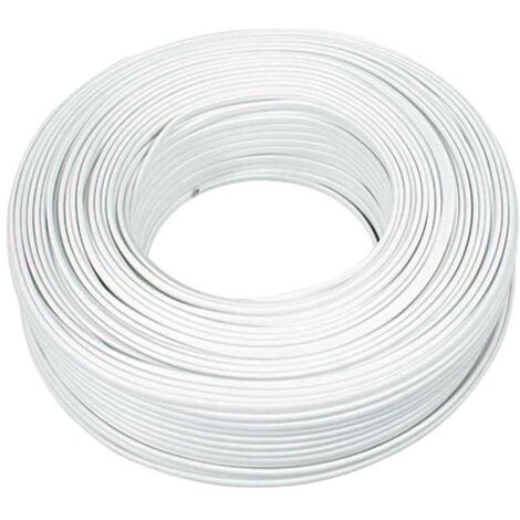 BeMatik Dekokabel – Weiß, 5 M, 2x0,75 Mm², Mit Stoffummantelung