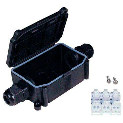 Ledbox – Boîte de dérivation étanche IP65 pour doubles connexions – Dimensions 115x40x30 mm – Protection contre humidité et poussière