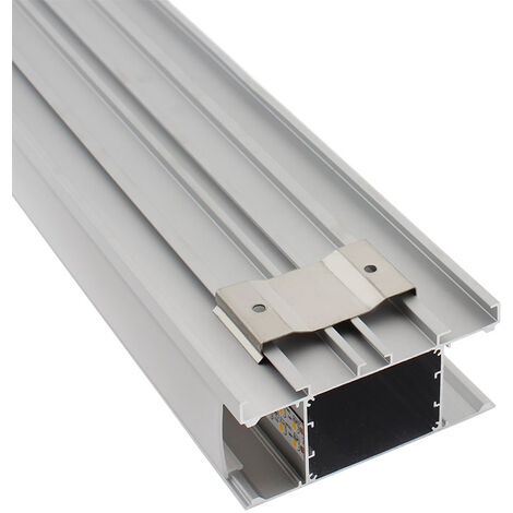 KIT - Profilé aluminium NewWALL pour bandes LED, 1 mètre, blanc