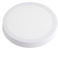 KRAMFOR Plafonnier LED 25W, montage en surface, Ø265mm, blanc