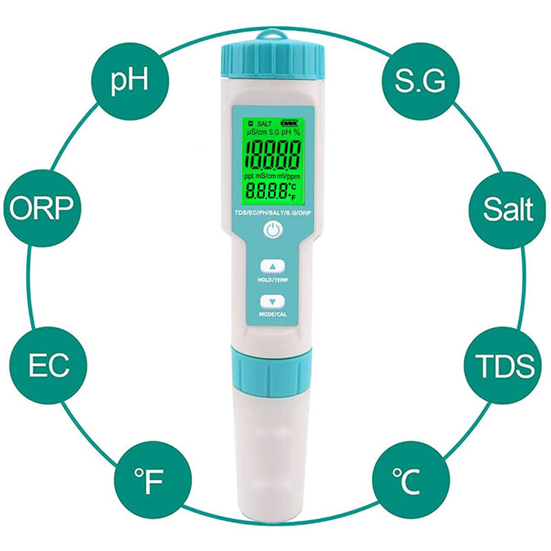 Testeur De Qualité D'eau Piscine Et Spa - Mesure PH Et Niveau De Désinfectant - Portable Et Précis
