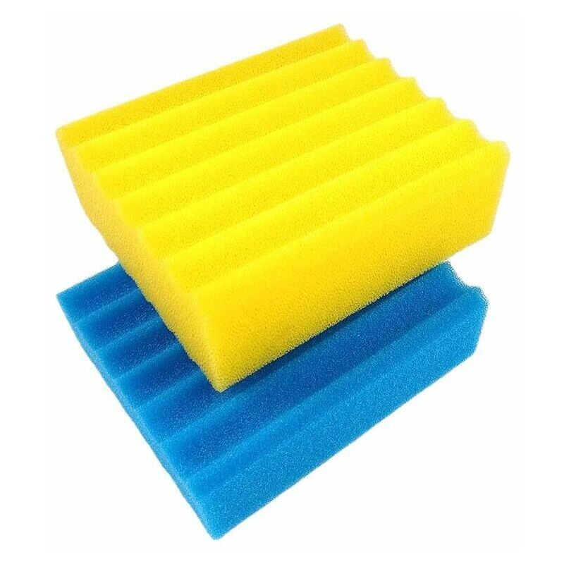 CPF/CPA20000 Mousse Filtrante Bassin – Médias Filtrants De Remplacement Mousse Filtrante Pour Filtre Bassin 2 X Bleu Grossier 3 X Jaune Fin 97098232