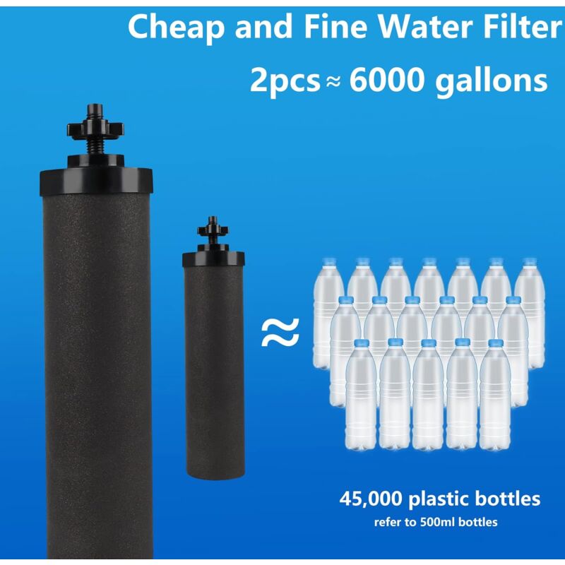 Lot De 2 Filtres à Eau Berkey BB9-2 Certifiés NSF/ANSI 42 - Rechange Pour Système Filtration Par Gravité