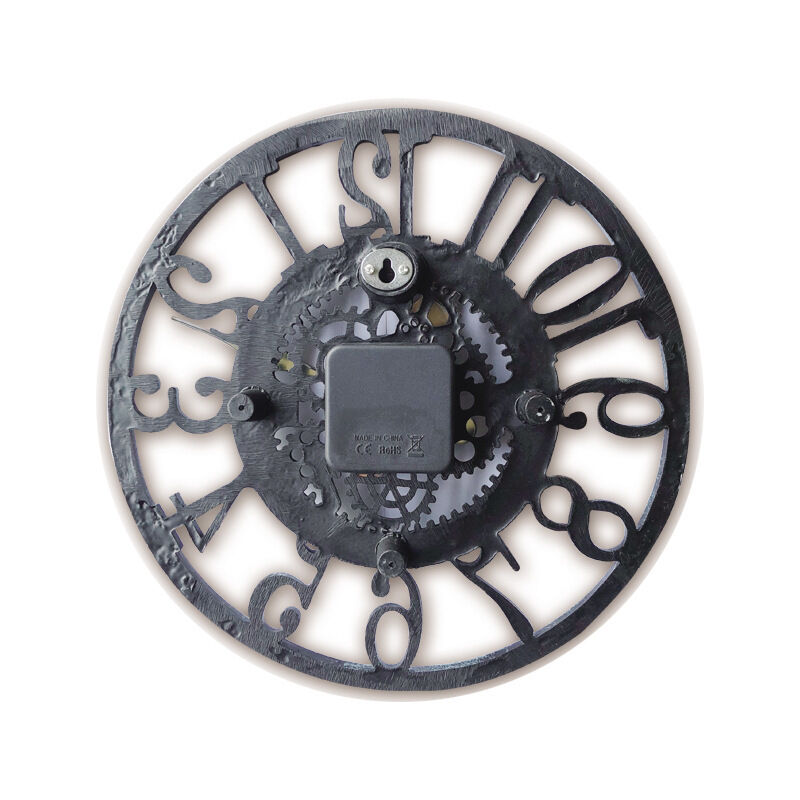 Horloge Murale Extérieure étanche 30cm - Style Roman Turquoise Pour Jardin