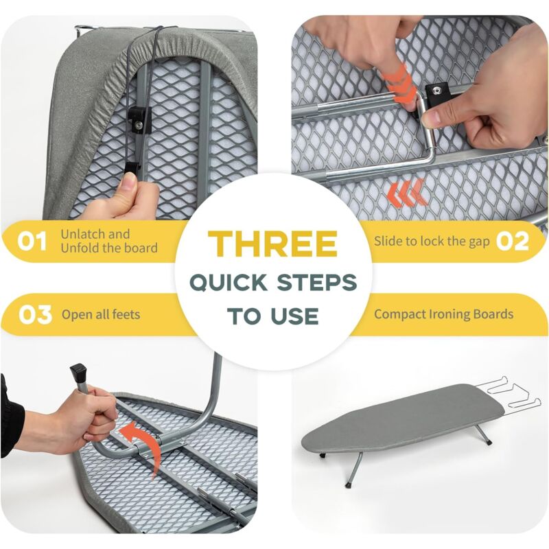 PLANCHE À REPASSER Pliable KADAX, Planche à Repasser Vapeur 120 X 38 Cm