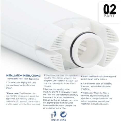 4 Filtri Acqua Per Macchine Caffè DeLonghi - Compatibili Con Magnifica, Dinamica, ESAM, ECAM - Foto 7