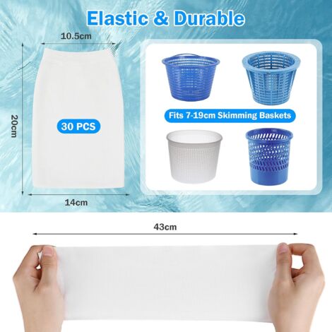 Ahlsen 30Pcs Chaussettes De Skimmer De Piscine Pool Skimmer Socks