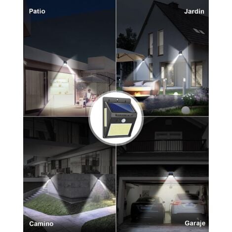 Lampe Solaire Extérieure Innosinpo 4 pcs 216 LED 1000 Lumens Lumière Solaire Extérieure avec Détecteur de Mouvement Grand Angle 300º Éclairage Solaire Extérieur Étanche IP65 Murale pour Jardin entrée