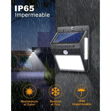 Lampe Solaire Extérieure Innosinpo 4 pcs 216 LED 1000 Lumens Lumière Solaire Extérieure avec Détecteur de Mouvement Grand Angle 300º Éclairage Solaire Extérieur Étanche IP65 Murale pour Jardin entrée