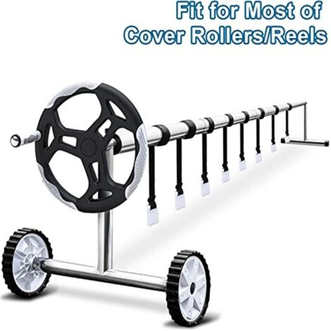 Kit de fixation de rouleau de couverture de piscine solaire, paquet de 8, sangles de fixation de rouleau de couverture de piscine pour la fixation universelle des rouleaux de couverture de piscine au 