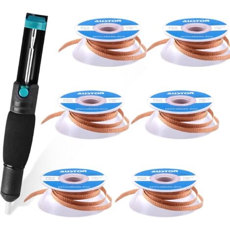 Goobay 74096 Tresse à Dessouder 2mm Cuivre Pur 50g/fil à Dessouder Pour Enlever L'étain De Soudure/conductivité Thermique Idéale Tresse à Souder 1,5m + Pâte à Souder