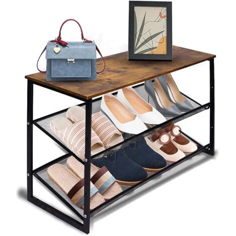 Étagère à Chaussures Haute 160cm – Meuble De Rangement Pour Entrée, Couloir Ou Salon