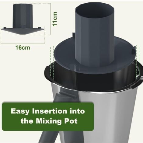 Réducteur de Bol pour Thermomix, Séparateur de Bol Mixeur Compatible avec Thermomix TM5, TM6, Réduire, Hacher, et Prévenir Les Éclaboussures pour Les Outils Accessoires de Cuisine