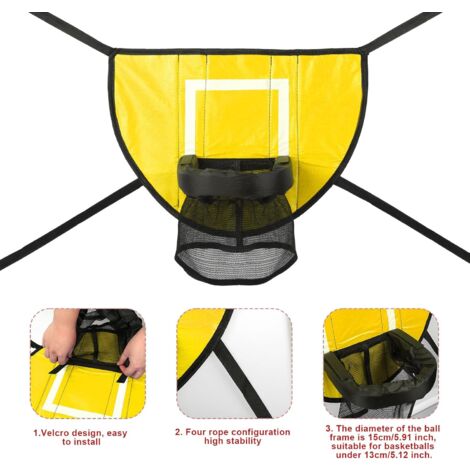 Mini Panier De Basket Pour Trampoline - Universel, Avec Ballon, Installation Facile, Pour Enfants Et Adultes