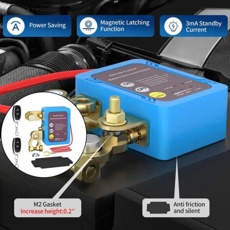 Coupe Circuit Batterie 12V,Coupe Batterie 240A,Coupe Batterie Voiture,Interrupteur D'arrêt Automatique pour Voiture,Bateau,RV,ATV,Camion