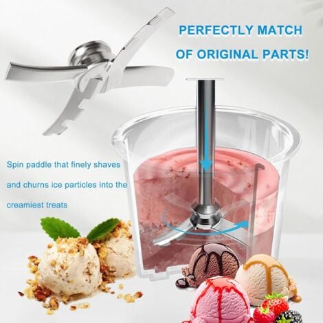 Lame de rechange en acier inoxydable compatible avec les machines à crème glacée Ninja Creami NC300, pièces de mélange pour accessoires de crème glacée Ninja NC299AMZ, NC301, CN305A, CN301CO