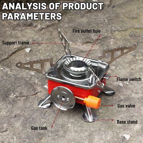 Petit Réchaud De Camping Au Gaz – Ultra Léger Avec Allumage Piezo – Parfait Pour Rando, Pique-nique Ou Usage En Extérieur