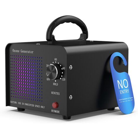 Purificateur D'air à Ozone 30000 Mg/h - Élimine Odeurs Tenaces, Désinfection Voiture, Maison | Minuteur 120 Min, Silencieux