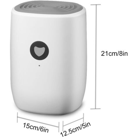 Déshumidificateur Mini 500 Ml CREATE - Technologie Peltier, Silencieux, LED, Arrêt Automatique, 22W