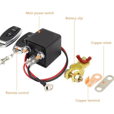 Interrupteur De Déconnexion De Batterie à Distance 12V 240A - Pour Voiture, Camping-car, VTT
