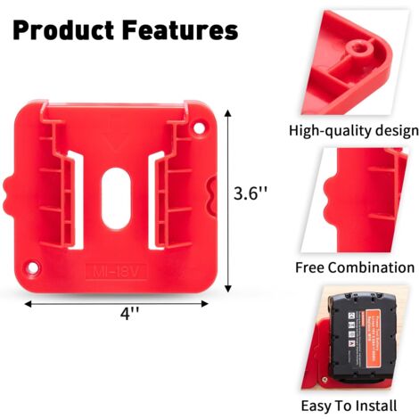 Support de batterie pour Bosch 10,8 V 12 V, support de rangement mural