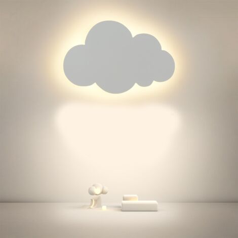 Applique murale créative en forme de nuage pour chambre d'enfant, protection des yeux simple et moderne, applique murale LED pour chambre à coucher, chevet, allée, escalier, applique murale encastrée 