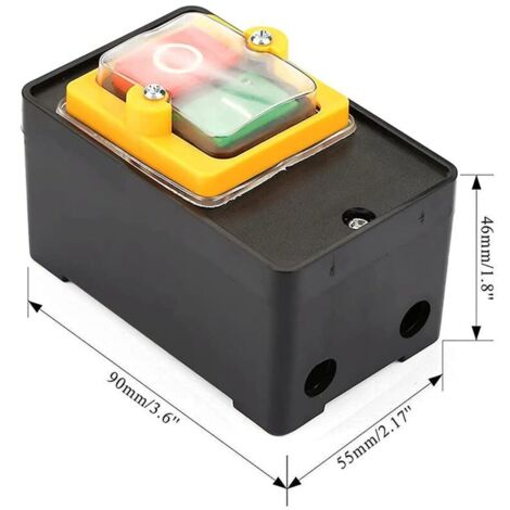 Pasotim Interrupteur de Machine à Bouton-Poussoir Interrupteur AC220V