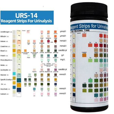 Lot De 100 Bandelettes Réactives - Analyse D'urine & Graisse Corporelle - Neuf - Usage Médical