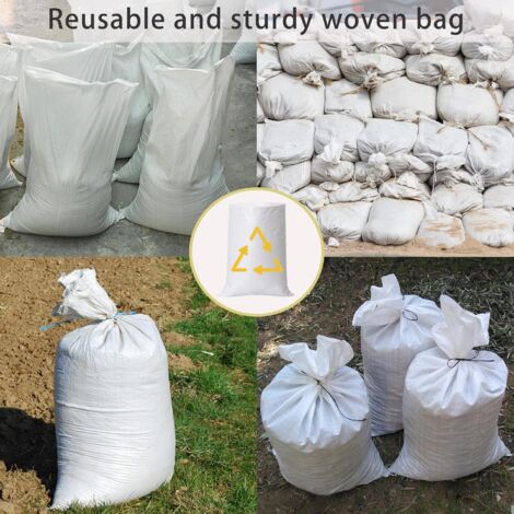 Sacs De Rangement En Vrac Type Builder's Bags / Jumbo Sacs - Pour Gravats, Jardin, Chantier - Capacité Jusqu'à 1 Tonne