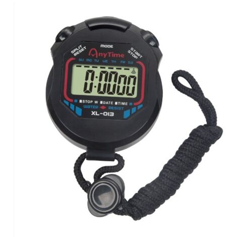 Chronomètre Sport Numérique Jojobasec - Avec Cordon, Calendrier, Alarme, Mémoire Des Temps