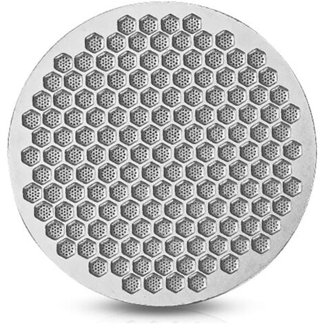 Feuille De Tôle Perforée En Acier Inoxydable 304 - 100x100 Mm - Épaisseur 1 Mm - Trous De 5 Mm, Pas De 8 Mm