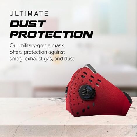 Masque Anti-poussière Unisexe - Filtre 5 Couches, Réglable Pour Vélo, Running Et Activités En Plein Air