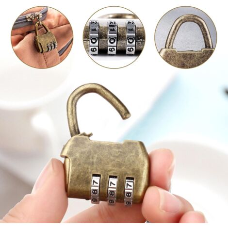 Cadenas à combinaison à 4 chiffres avec verrouillage à combinaison de