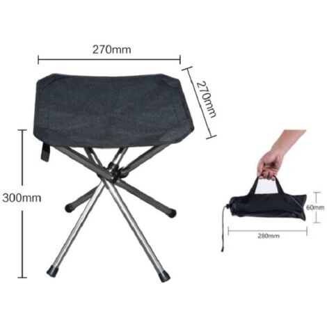 Chaise Pliante Portable – Idéale Pour Pêche, Camping, Plage Et Pique-nique