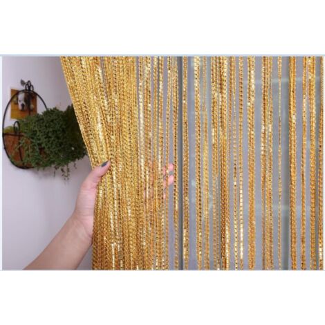 Rideau De Porte à Paillettes Scintillantes PVC 5 Bandes - Décoration Mariage Et Intérieur