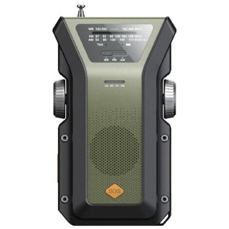 YSFMODE-10000Mah Radio Portable D'Urgence,Am/Fm/Noaa Radio À Manivelle 3 Méthodes De Recharge