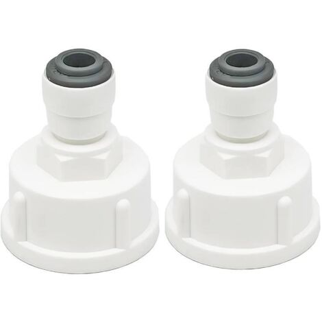 Lot De 10 Connecteurs Pour Tuyau D'eau 1/4" - Pour Réfrigérateur, Glacière, Osmoseur, Purificateur