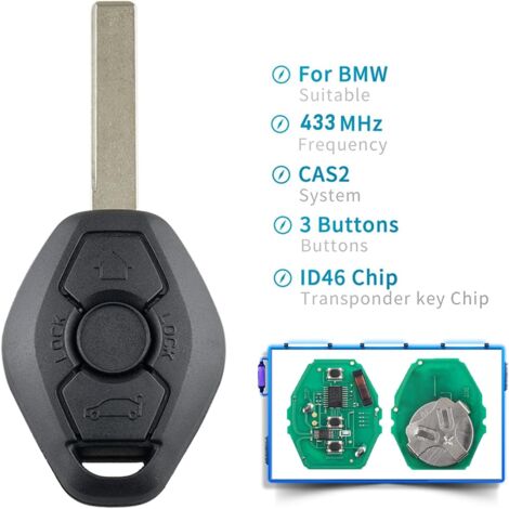 Gazechimp 3 Tasti Chiave Pad Sostituzione Cover Telecomando Auto - Foto 10