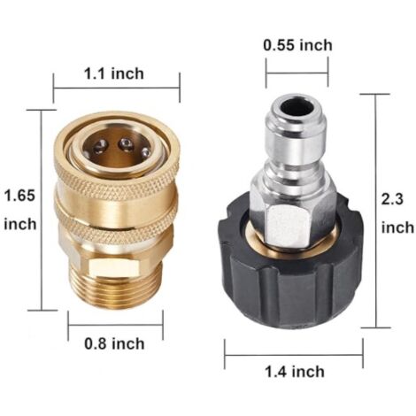 Adaptateur Pour Nettoyeur Haute Pression, M18x1.5 Vers G3/8 – Neuf, Uxcell