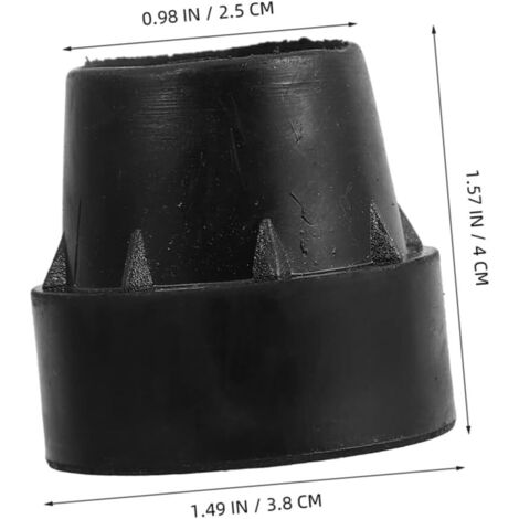 BESPORTBLE 8 Pièces – Capuchons De Poteau Pour Trampoline, Accessoires De Fixation Pour Filet De Sécurité – Noir, 7,3×3×3 Cm