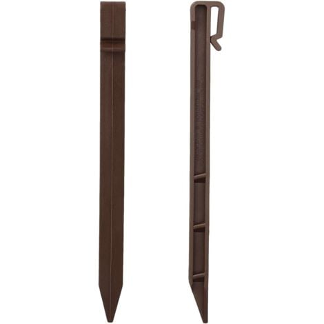 12 Piquets En H En Métal Pour Panneaux De Jardin - Support Pour Enseignes Publicitaires Ou Décoratives