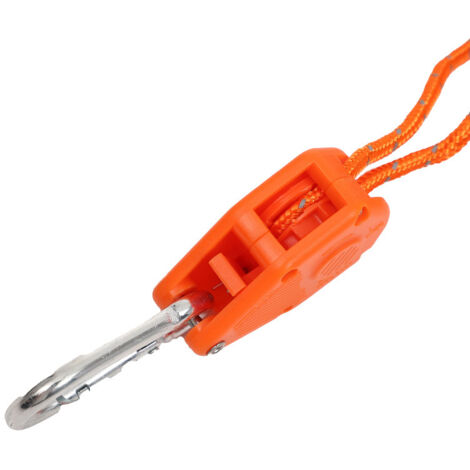 Kit Tension De Corde Réfléchissante Avec Poulie - 4 Mètres, Diamètre 4 Mm, Pour Tente Et Camping