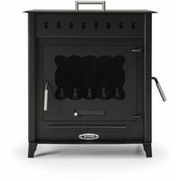 PRENSA STOVE Vesubio 2 - Estufa de Leña 14.3KW, Horno Grande, Eficiencia y Diseño Elegante