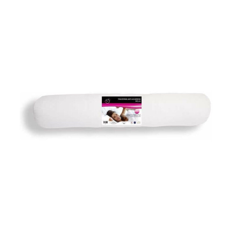 Traversin plat - microgel - 160 cm - Made in France - Blanc - Maison