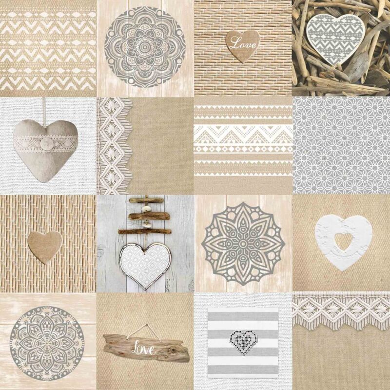 Nappe en toile cirée rectangulaire écru 140 x 250 cm | Maisons du Monde