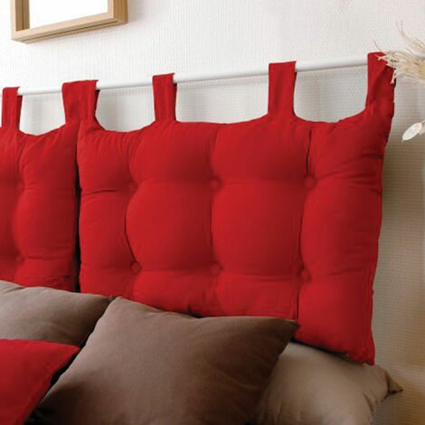 Tête de lit à pattes - 45 x 70 cm - Différents coloris - Rouge (1/5)