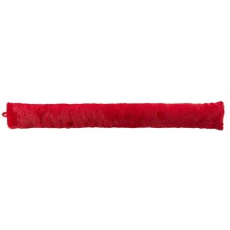 Bas de porte 80x10 cm - Imitation fourrure - Rouge (1/4)