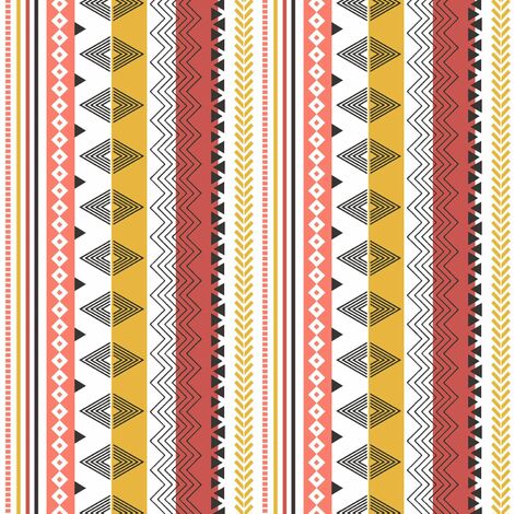 Toile cirée au mètre - Largeur 140 cm - Géométrie terracotta - Multicolore