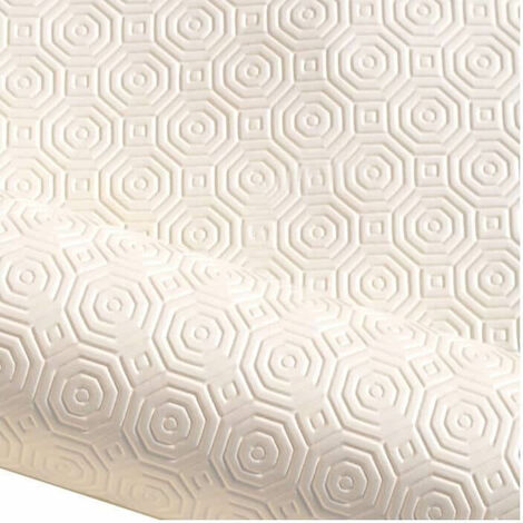 Sous-nappe PVC Rectangulaire Crème 140x200 Cm - Marque Teknigomme - Neuf Avec étiquettes - Genre Bulgomme