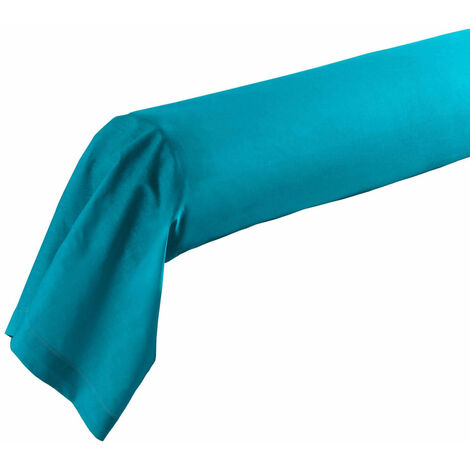 Douceur D'Intérieur – Taie de traversin 85 x 185 cm – 100% coton 57 fils/cm² – Lavable à 40° – Couleur bleu profond